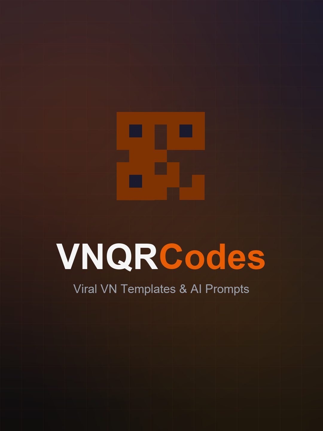 Cinematic Travel Vlog VN QR code template